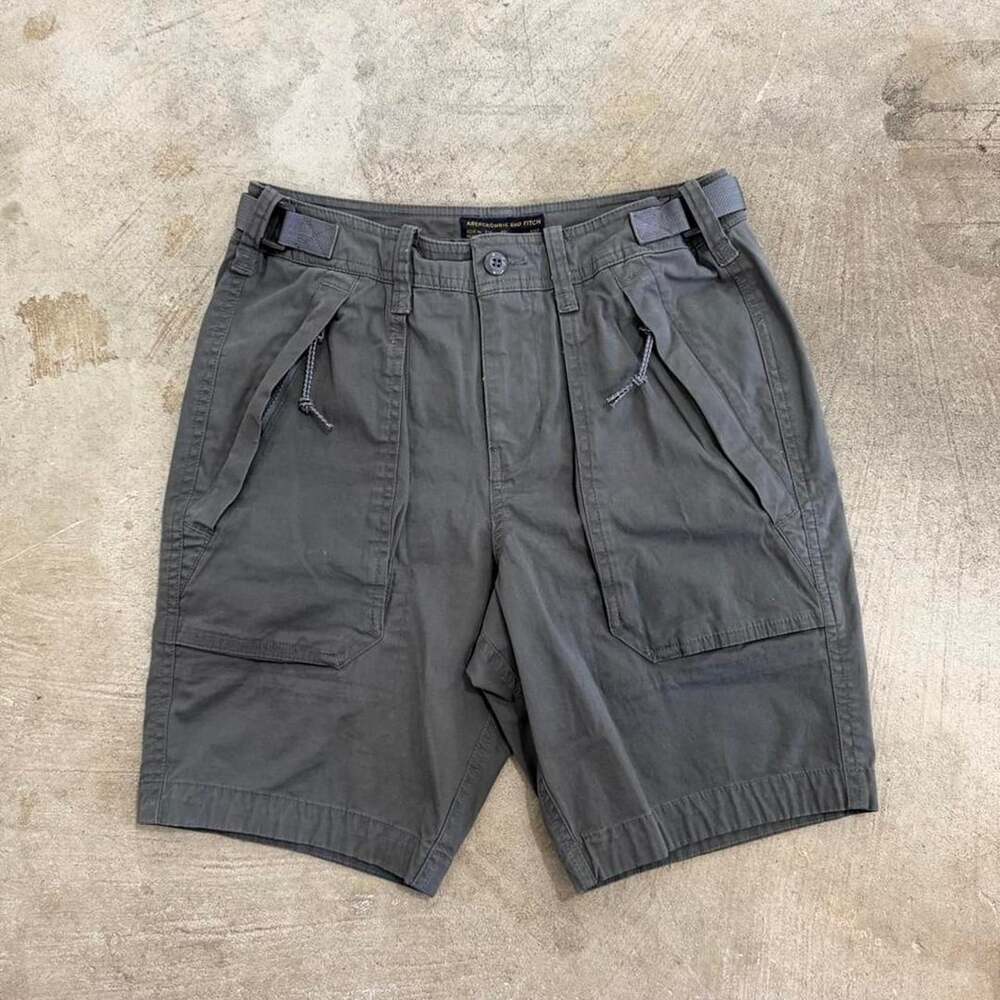 Abercrombie & Fitch Tactical Cargo Shorts Mens 28 Grey Y2K
